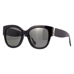 New SAINT LAURENT Black Square SL M95/F 001 Sunglasses Women